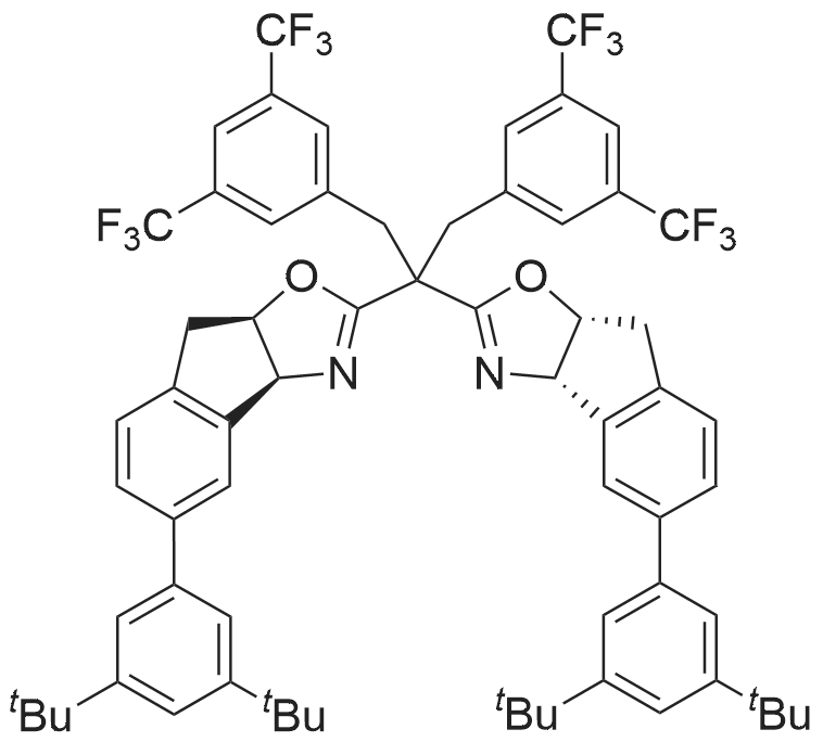 (3aS,3a'S,8aR,8a'R)-2,2'-(1,3-Bis(3,5-bis(trifluoromethyl)phenyl)propane-2,2-diyl)bis(5-(3,5-di-tert-butylphenyl)-3a,8a-dihydro-8H-indeno[1,2-d]oxazole)