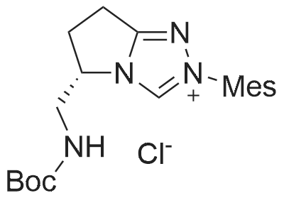 (S)-5-(((tert-Butoxycarbonyl)amino)methyl)-2-mesityl-6,7-dihydro-5H-pyrrolo[2,1-c][1,2,4]triazol-2-ium chloride