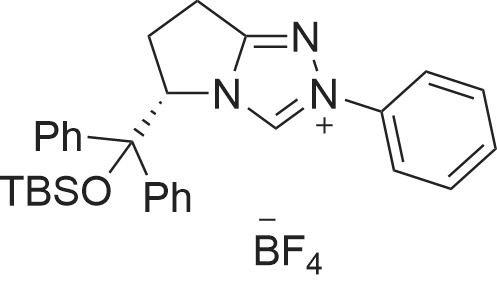 (S)-5-(((tert-Butyldimethylsilyl)oxy)diphenylmethyl)-2-phenyl-6,7-dihydro-5H-pyrrolo[2,1-c][1,2,4]triazol-2-ium tetrafluoroborate