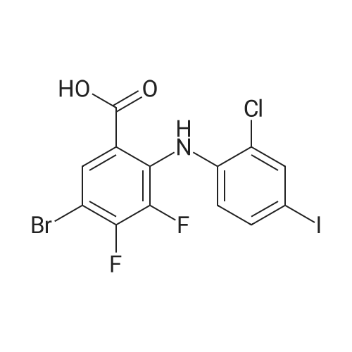 5-Bromo-2-((2-chloro-4-iodophenyl)amino)-3,4-difluorobenzoic acid