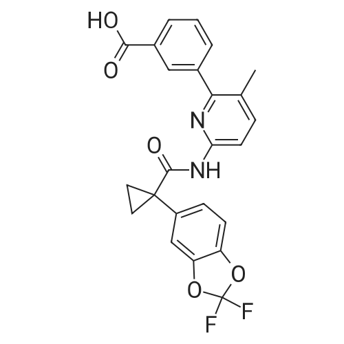 3-(6-(1-(2,2-Difluorobenzo[d][1,3]dioxol-5-yl)cyclopropanecarboxamido)-3-methylpyridin-2-yl)benzoic acid