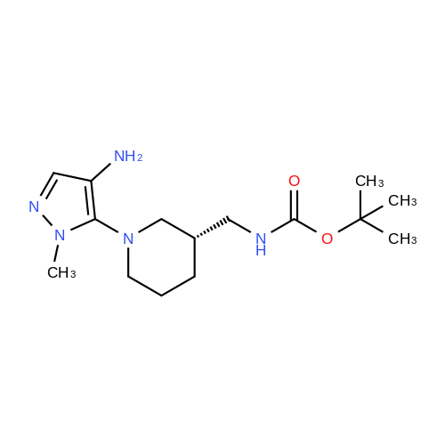 (S)-tert-Butyl ((1-(4-amino-1-methyl-1H-pyrazol-5-yl)piperidin-3-yl)methyl)carbamate