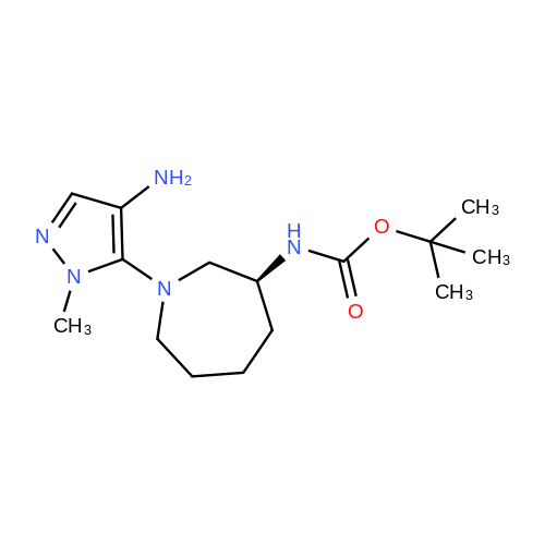 (S)-tert-Butyl (1-(4-amino-1-methyl-1H-pyrazol-5-yl)azepan-3-yl)carbamate