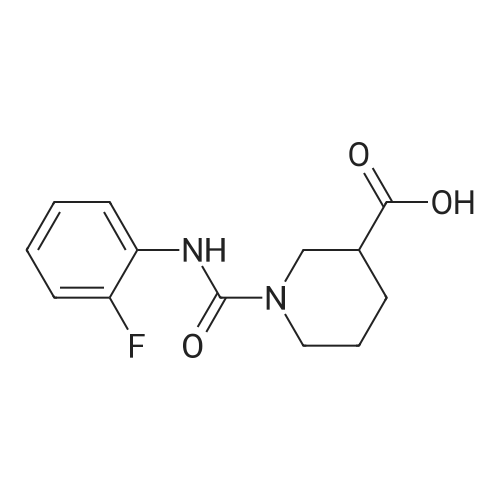 1-((2-Fluorophenyl)carbamoyl)piperidine-3-carboxylic acid