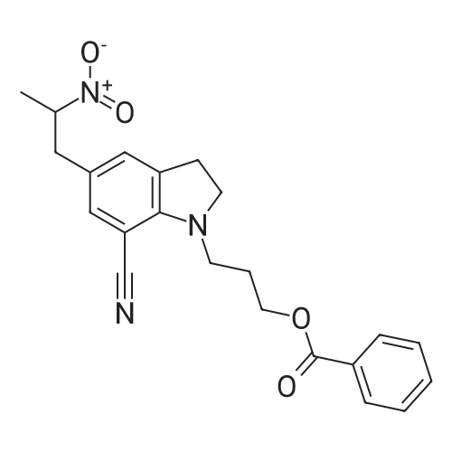 3-(7-Cyano-5-(2-nitropropyl)indolin-1-yl)propyl benzoate
