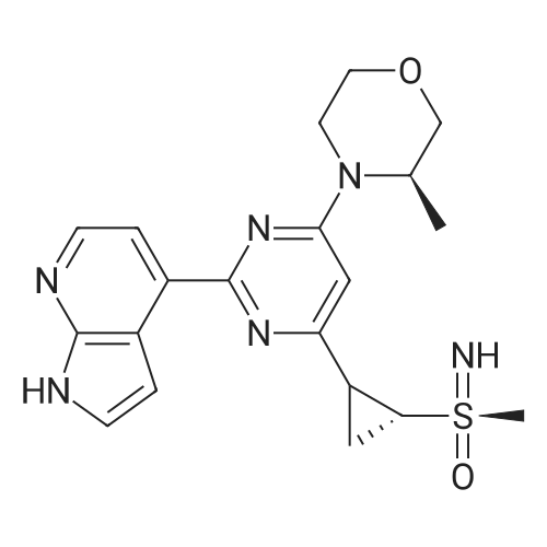 (3R)-3-Methyl-4-(6-((2R)-2-((R)-S-methylsulfonimidoyl)cyclopropyl)-2-(1H-pyrrolo[2,3-b]pyridin-4-yl)pyrimidin-4-yl)morpholine
