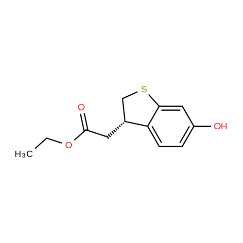 (S)-Ethyl 2-(6-hydroxy-2,3-dihydrobenzo[b]thiophen-3-yl)acetate