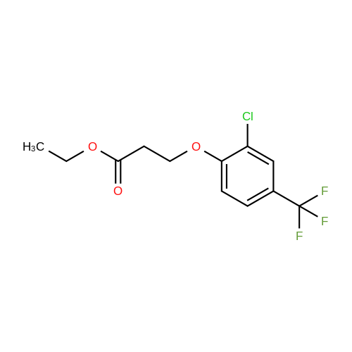 1443345 65 0 Ethyl 3 2 Chloro 4 Trifluoromethyl Phenoxy Propanoate