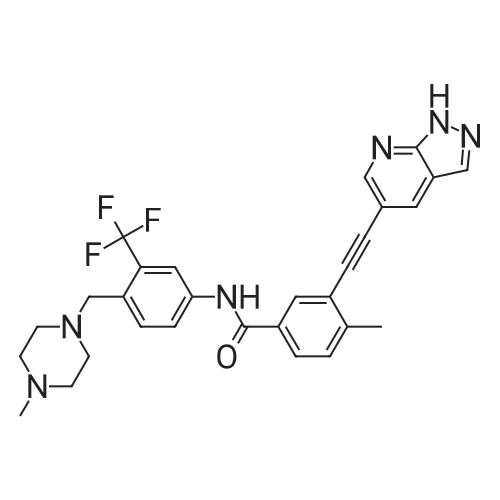 3-((1H-Pyrazolo[3,4-b]pyridin-5-yl)ethynyl)-4-methyl-N-(4-((4-methylpiperazin-1-yl)methyl)-3-(trifluoromethyl)phenyl)benzamide
