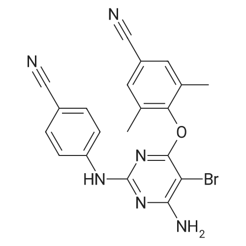 4-((6-Amino-5-bromo-2-((4-cyanophenyl)amino)pyrimidin-4-yl)oxy)-3,5-dimethylbenzonitrile