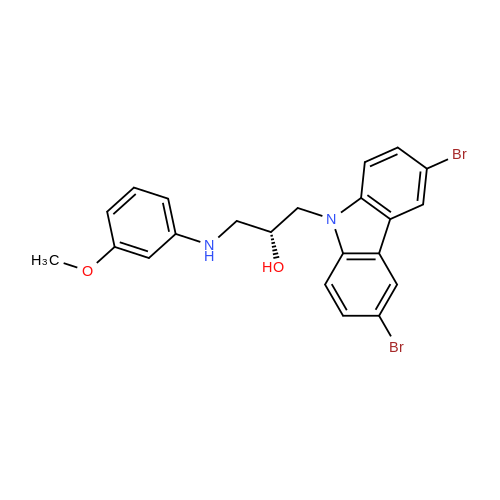 (R)-1-(3,6-Dibromo-9H-carbazol-9-yl)-3-((3-methoxyphenyl)amino)propan-2-ol