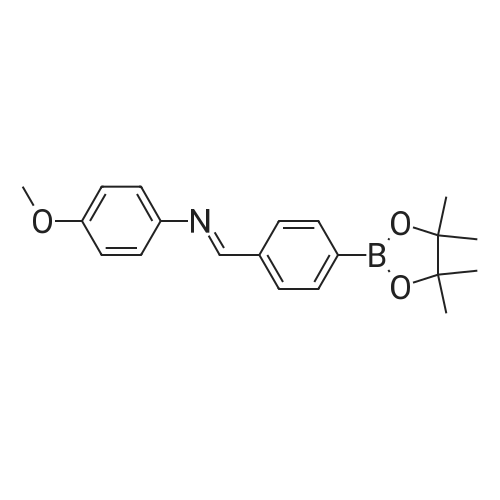 4-Methoxy-N-(4-(4,4,5,5-tetramethyl-1,3,2-dioxaborolan-2-yl)benzylidene)aniline
