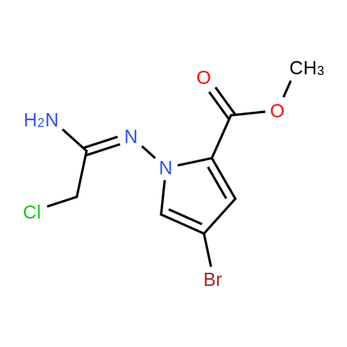 (E)-Methyl 1-((1-amino-2-chloroethylidene)amino)-4-bromo-1H-pyrrole-2-carboxylate