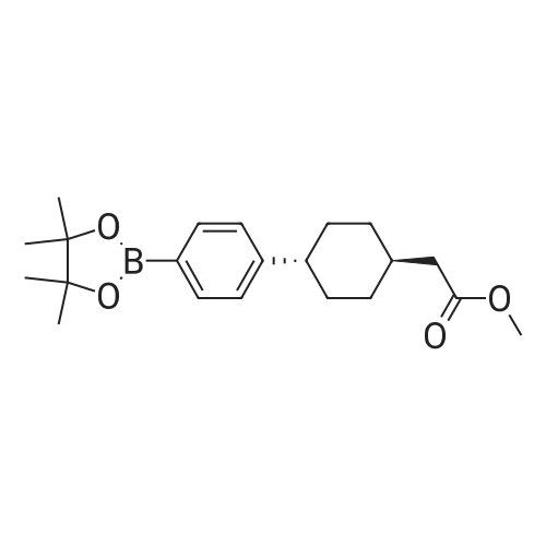 Methyl 2-(trans-4-(4-(4,4,5,5-tetramethyl-1,3,2-dioxaborolan-2-yl)phenyl)cyclohexyl)acetate