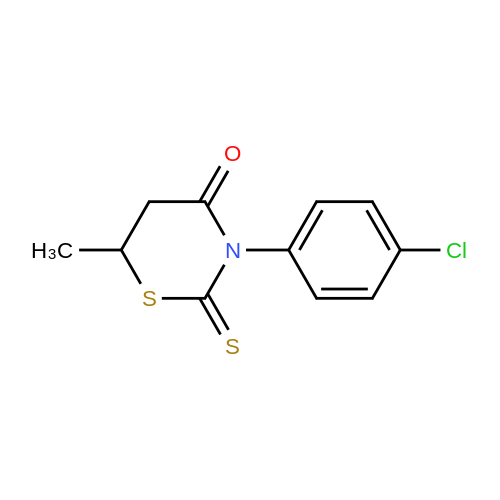3-(4-Chlorophenyl)-6-methyl-2-thioxo-1,3-thiazinan-4-one
