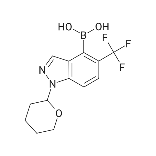 (1-(Tetrahydro-2H-pyran-2-yl)-5-(trifluoromethyl)-1H-indazol-4-yl)boronic acid
