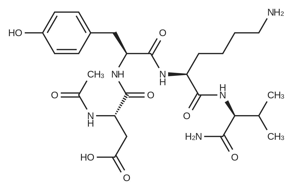 (S)-3-Acetamido-4-(((S)-1-(((S)-6-amino-1-(((S)-1-amino-3-methyl-1-oxobutan-2-yl)amino)-1-oxohexan-2-yl)amino)-3-(4-hydroxyphenyl)-1-oxopropan-2-yl)amino)-4-oxobutanoic acid