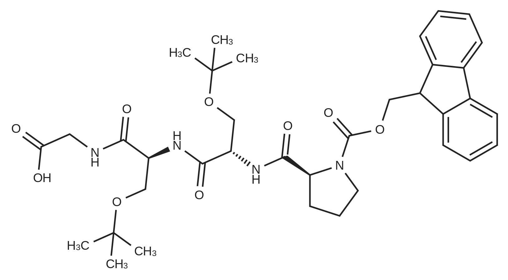 N-(N-((((9H-Fluoren-9-yl)methoxy)carbonyl)-L-prolyl)-O-(tert-butyl)-L-seryl)-O-(tert-butyl)-L-serylglycine