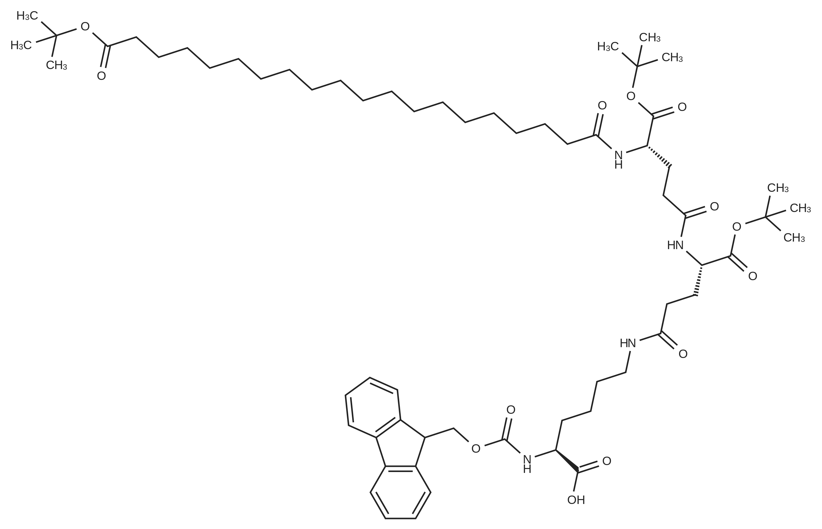 (25S,30S,39S)-39-((((9H-Fluoren-9-yl)methoxy)carbonyl)amino)-25,30-bis(tert-butoxycarbonyl)-2,2-dimethyl-4,23,28,33-tetraoxo-3-oxa-24,29,34-triazatetracontan-40-oic acid