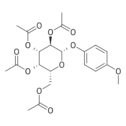 (2R,3S,4S,5R,6S)-2-(Acetoxymethyl)-6-(4-methoxyphenoxy)tetrahydro-2H-pyran-3,4,5-triyl triacetate