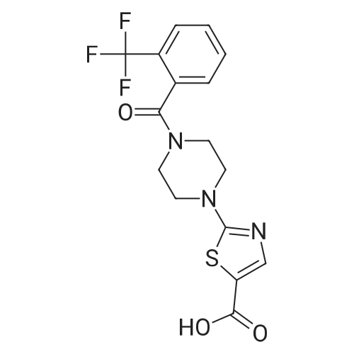 2-(4-(2-(Trifluoromethyl)benzoyl)piperazin-1-yl)thiazole-5-carboxylic acid