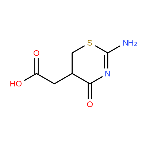2-(2-Amino-4-oxo-5,6-dihydro-4H-1,3-thiazin-5-yl)acetic acid