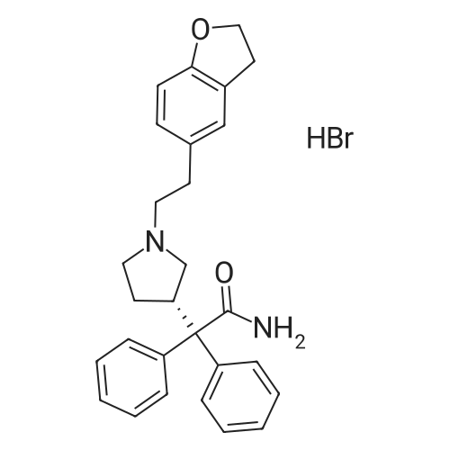 (S)-2-(1-(2-(2,3-Dihydrobenzofuran-5-yl)ethyl)pyrrolidin-3-yl)-2,2-diphenylacetamide hydrobromide
