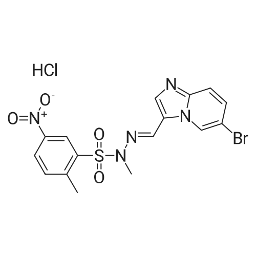 N'-((6-Bromoimidazo[1,2-a]pyridin-3-yl)methylene)-N,2-dimethyl-5-nitrobenzenesulfonohydrazide hydrochloride