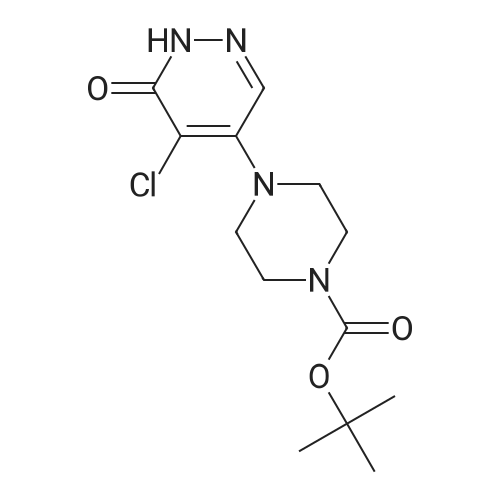 tert-Butyl 4-(5-chloro-6-oxo-1,6-dihydropyridazin-4-yl)piperazine-1-carboxylate