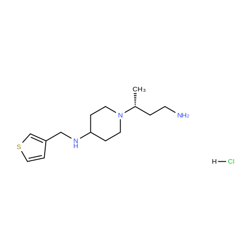 (R)-1-(4-Aminobutan-2-yl)-N-(thiophen-3-ylmethyl)piperidin-4-amine hydrochloride