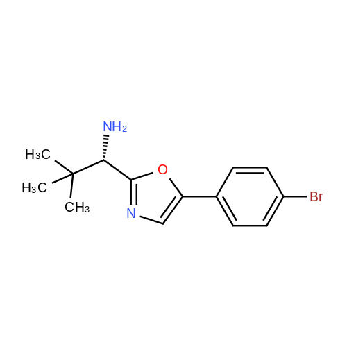 (S)-1-(5-(4-Bromophenyl)oxazol-2-yl)-2,2-dimethylpropan-1-amine