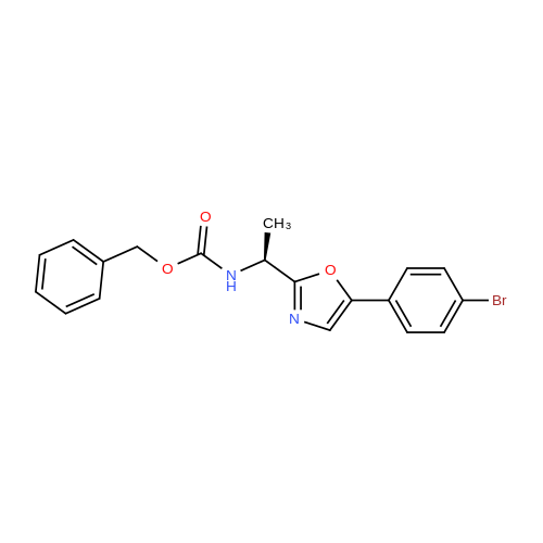 (S)-Benzyl (1-(5-(4-bromophenyl)oxazol-2-yl)ethyl)carbamate