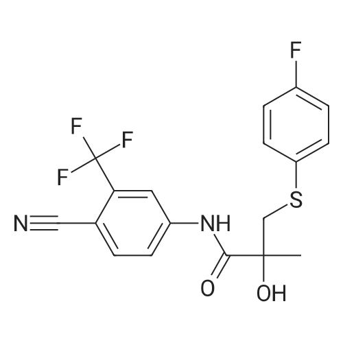 N-(4-Cyano-3-(trifluoromethyl)phenyl)-3-((4-fluorophenyl)thio)-2-hydroxy-2-methylpropanamide