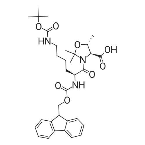 (4S,5R)-3-((S)-2-((((9H-Fluoren-9-yl)methoxy)carbonyl)amino)-6-((tert-butoxycarbonyl)amino)hexanoyl)-2,2,5-trimethyloxazolidine-4-carboxylic acid