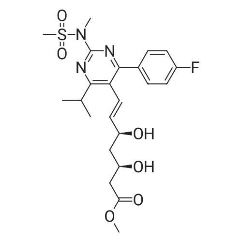 Methyl (3R,5S,E)-7-(4-(4-fluorophenyl)-6-isopropyl-2-(N-methylmethylsulfonamido)pyrimidin-5-yl)-3,5-dihydroxyhept-6-enoate
