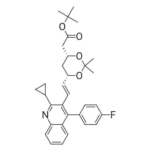 t-Butyl (3R,5S)-7-[2-cyclopropyl-4-(4-fluorophenyl)quinolin-3-yl]-3,5-isopropylidenedioxy-6-heptenoate
