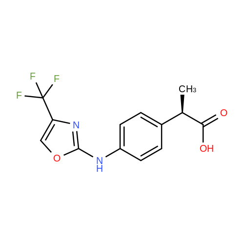 (R)-2-(4-((4-(Trifluoromethyl)oxazol-2-yl)amino)phenyl)propanoic acid