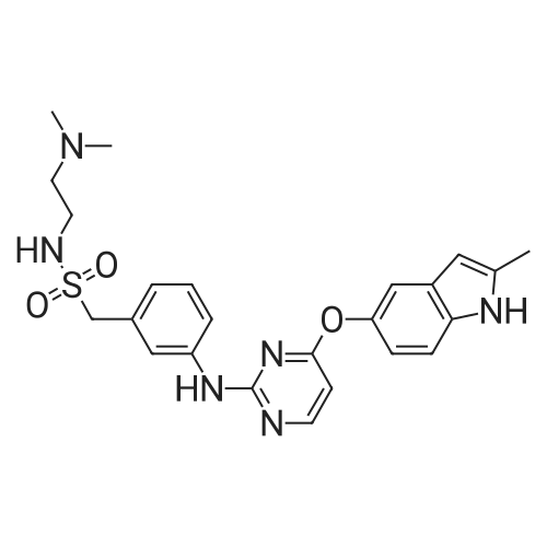 N-(2-(Dimethylamino)ethyl)-1-(3-((4-((2-methyl-1H-indol-5-yl)oxy)pyrimidin-2-yl)amino)phenyl)methanesulfonamide