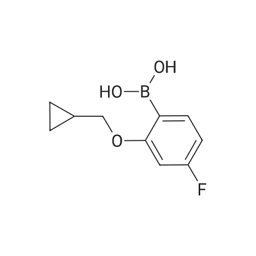 2-(Cyclopropylmethoxy)-4-fluorophenylboronic acid