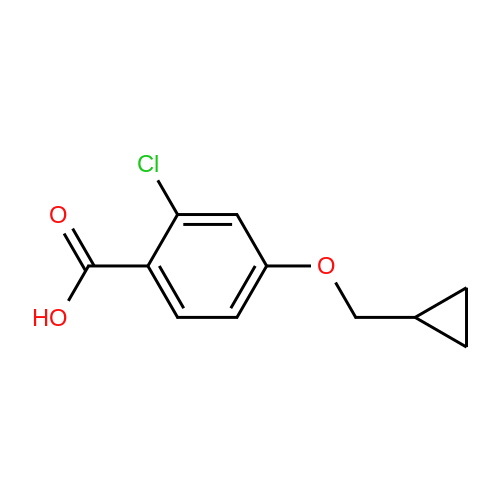 2-Chloro-4-(cyclopropylmethoxy)benzoic Acid