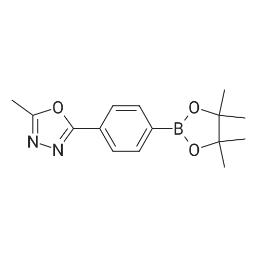 2-Methyl-5-(4-(4,4,5,5-tetramethyl-1,3,2-dioxaborolan-2-yl)phenyl)-1,3,4-oxadiazole