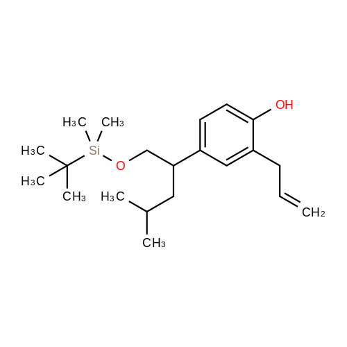 2-Allyl-4-[1-(tert-butyldimethylsilanyloxymethyl)-3-methylbutyl]phenol