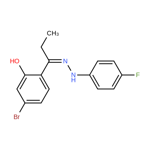 5-Bromo-2-[1-[(4-fluorophenyl)hydrazono]propyl]phenol