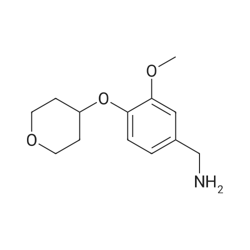 (3-Methoxy-4-((tetrahydro-2H-pyran-4-yl)oxy)phenyl)methanamine