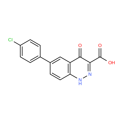 6-(4-Chlorophenyl)-4-oxo-1,4-dihydrocinnoline-3-carboxylic acid