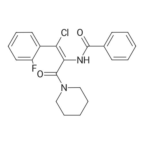 (Z)-N-(1-Chloro-1-(2-fluorophenyl)-3-oxo-3-(piperidin-1-yl)prop-1-en-2-yl)benzamide