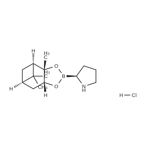 (S)-2-((3aS,4R,6R,7aR)-3a,5,5-Trimethylhexahydro-4,6-methanobenzo[d][1,3,2]dioxaborol-2-yl)pyrrolidine hydrochloride