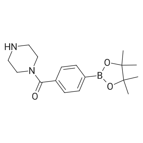 Piperazin-1-yl(4-(4,4,5,5-tetramethyl-1,3,2-dioxaborolan-2-yl)phenyl)methanone