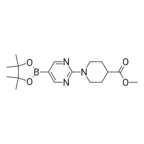 Methyl 1-(5-(4,4,5,5-tetramethyl-1,3,2-dioxaborolan-2-yl)pyrimidin-2-yl)piperidine-4-carboxylate