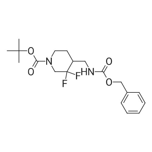 tert-Butyl 4-((((benzyloxy)carbonyl)amino)methyl)-3,3-difluoropiperidine-1-carboxylate